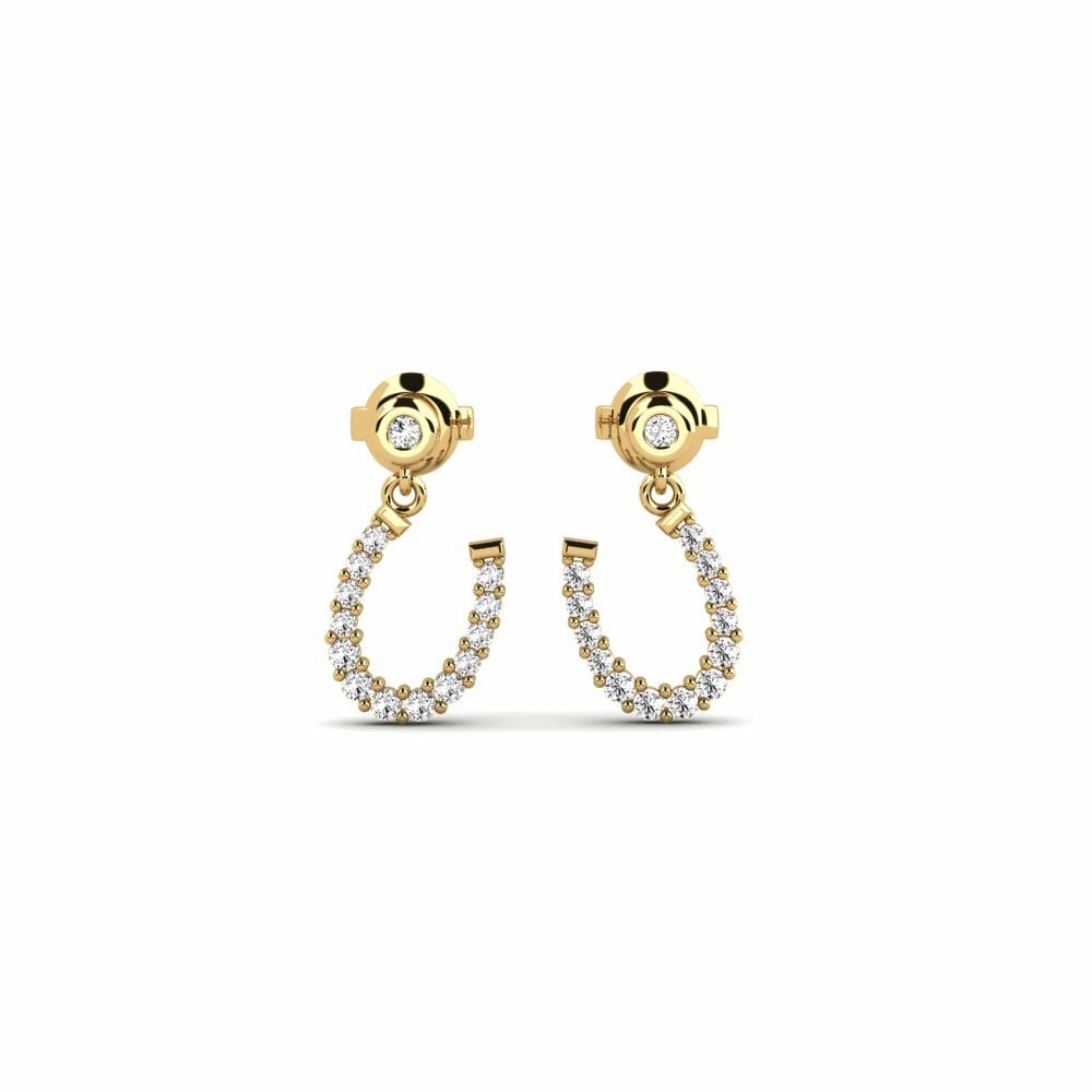 Moissanite Boucle d'oreille femme Zmiennaja