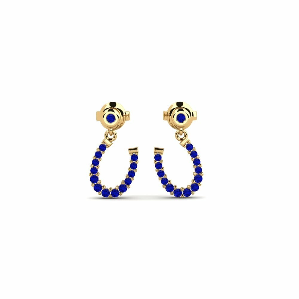 Saphir Boucle d'oreille femme Zmiennaja