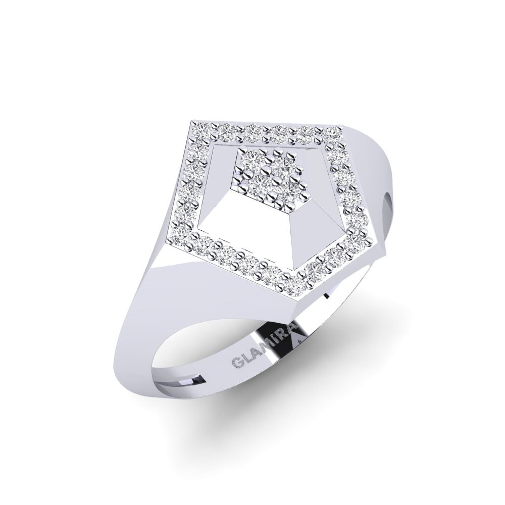 Platine 950 Bague Zodiacal