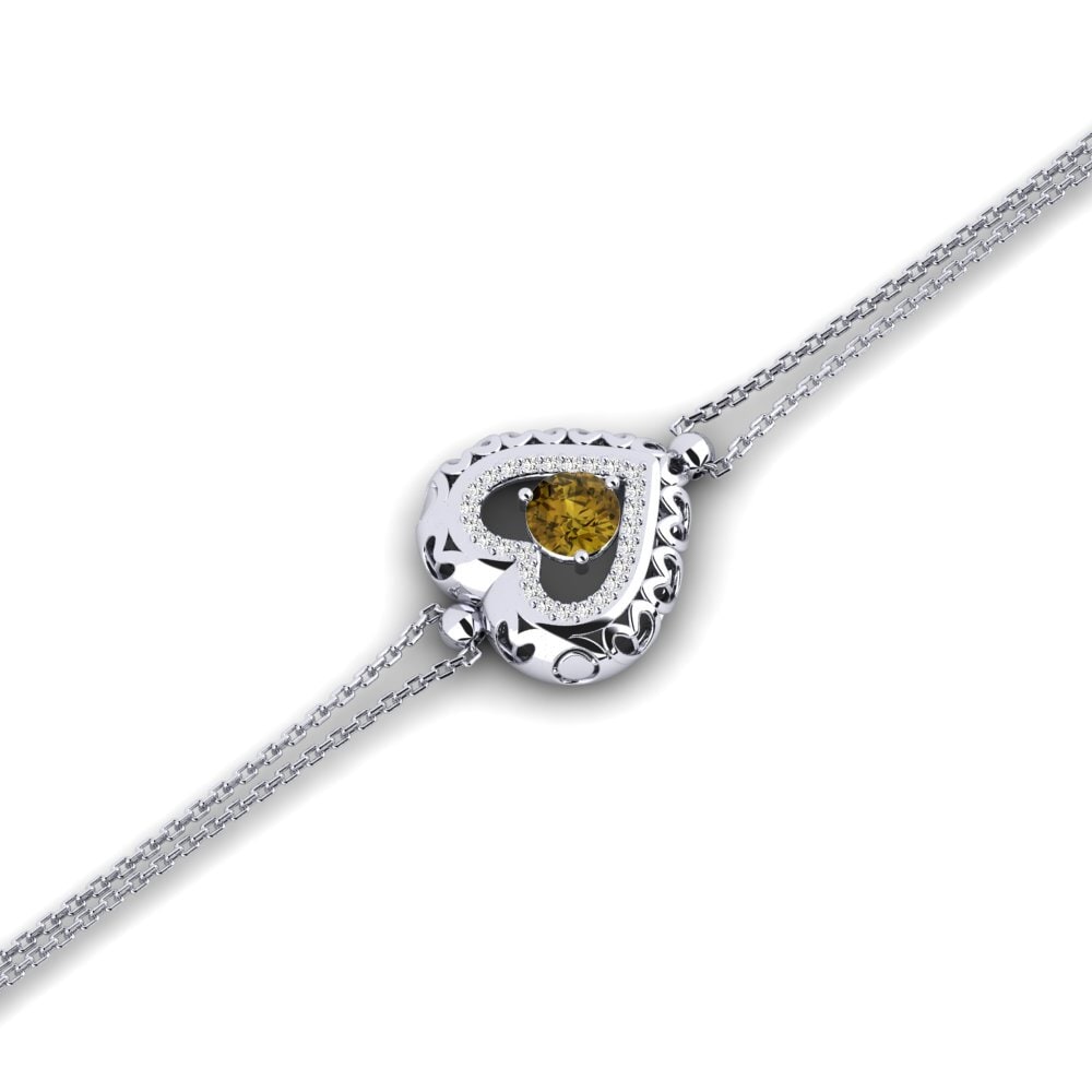 Paladio Circón Marrón Bracelet Zokkaps