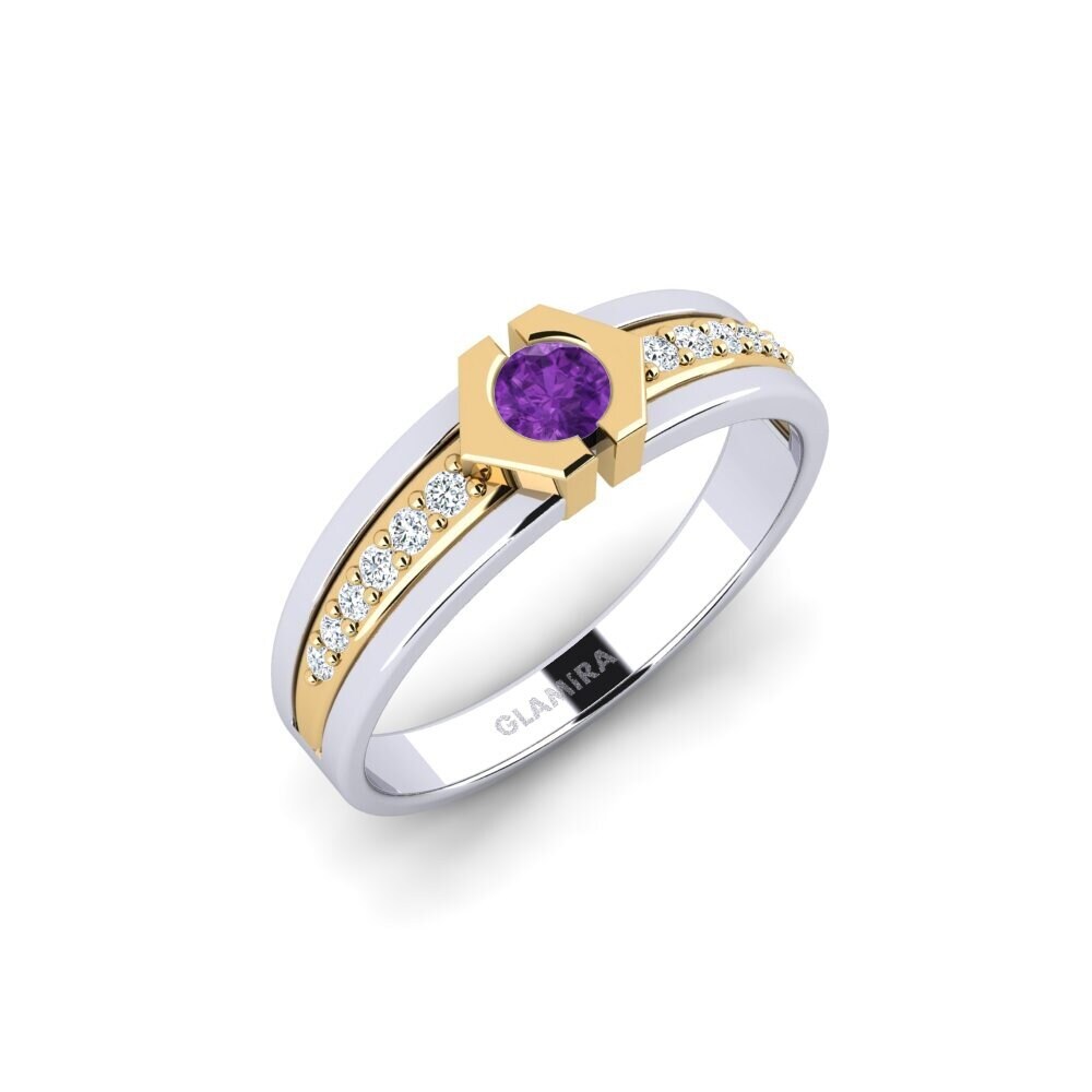 Amethyst Engagement Ring Zouyoor