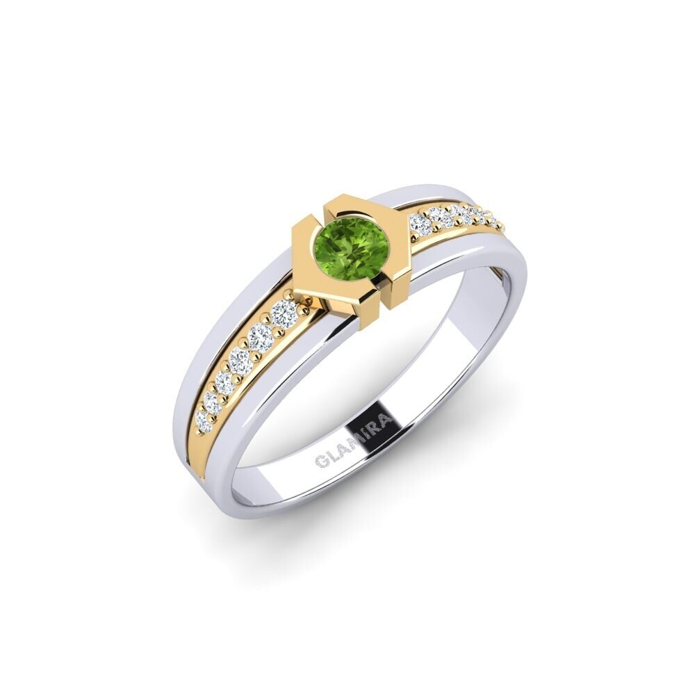 Peridot Engagement Ring Zouyoor
