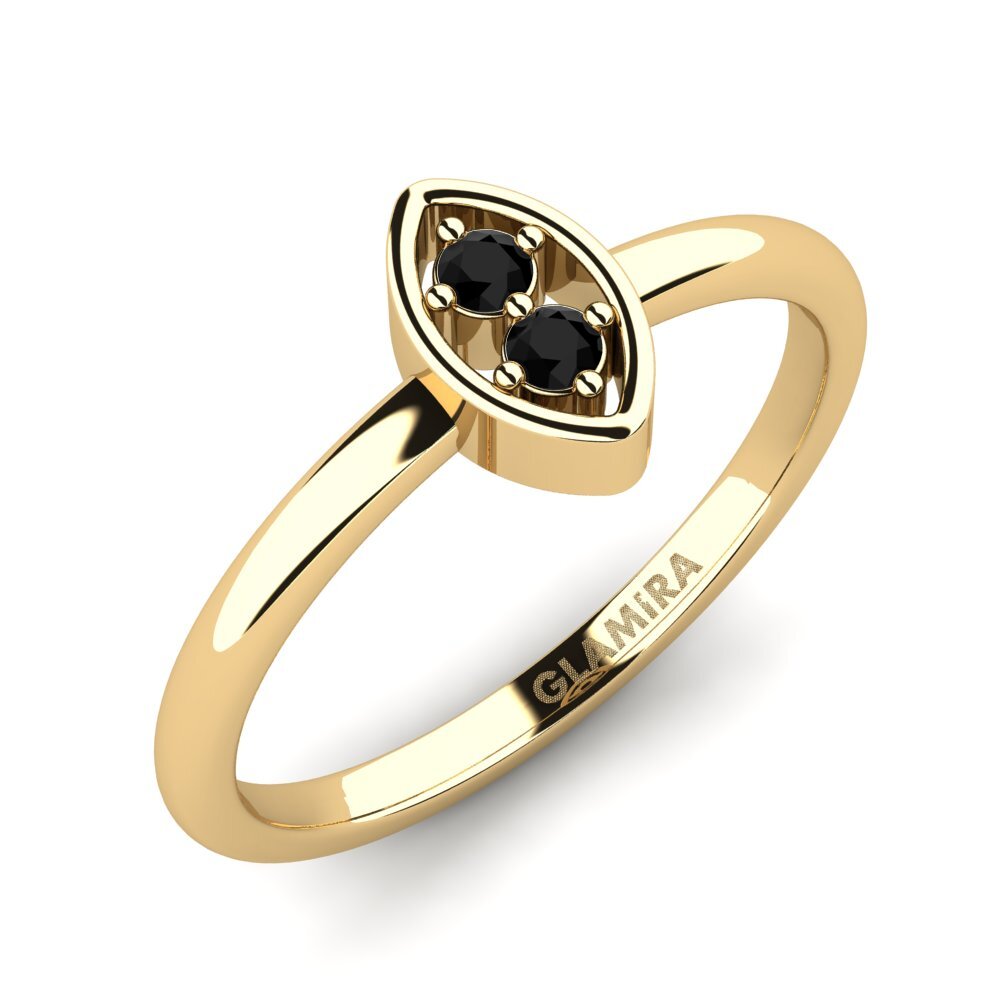 Black Diamond Pinky Ring Zuga