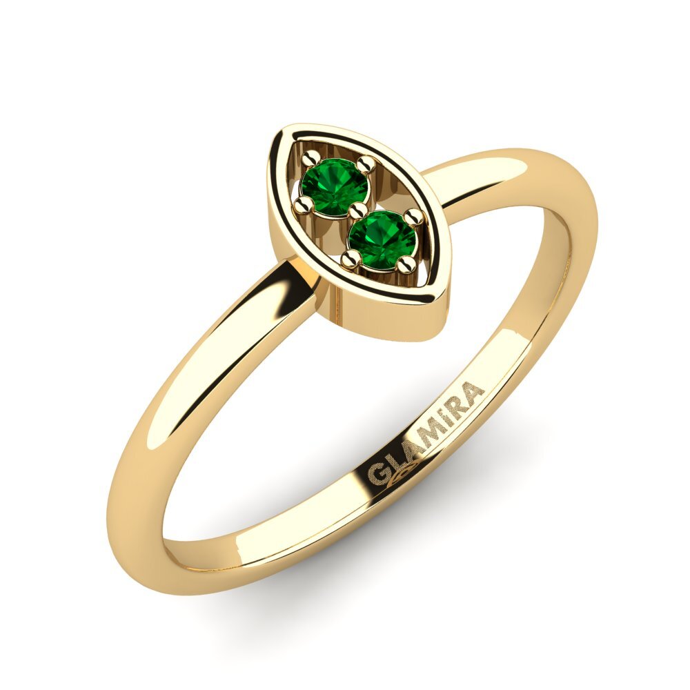 Green Zirconia Pinky Ring Zuga