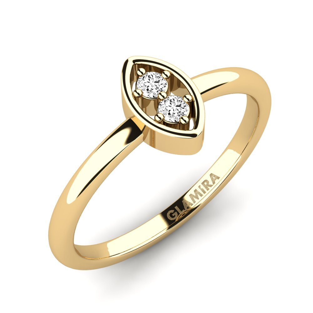 Moissanite Anneau rose Zuga