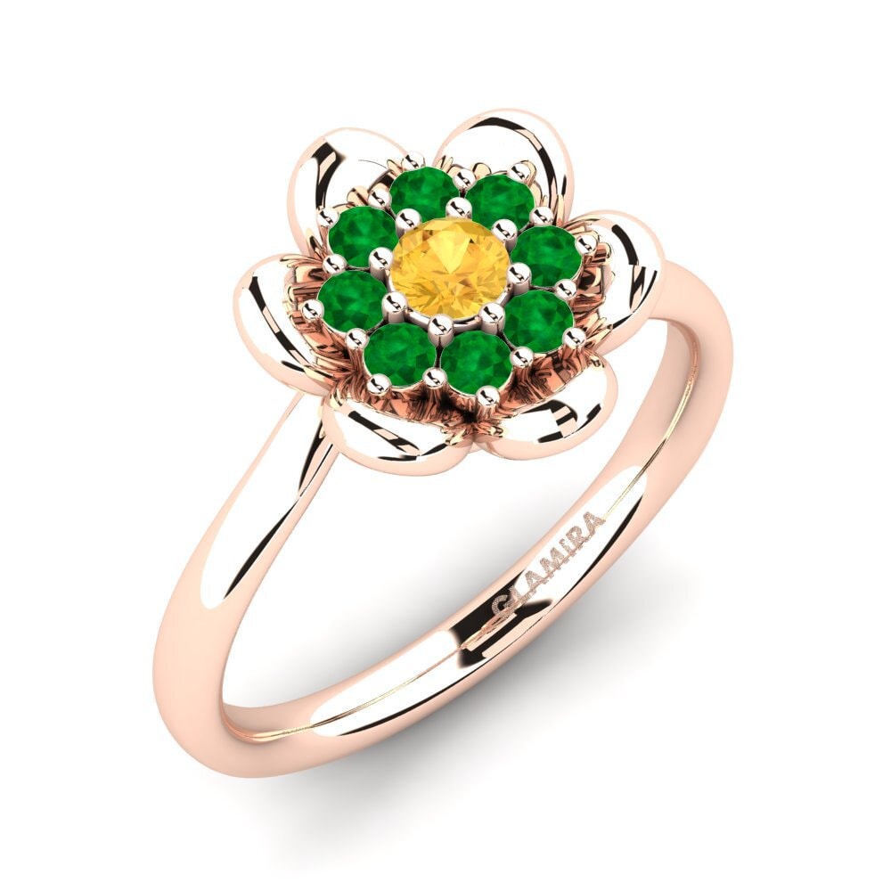14k Oro Rosa Anillo Zulmarie