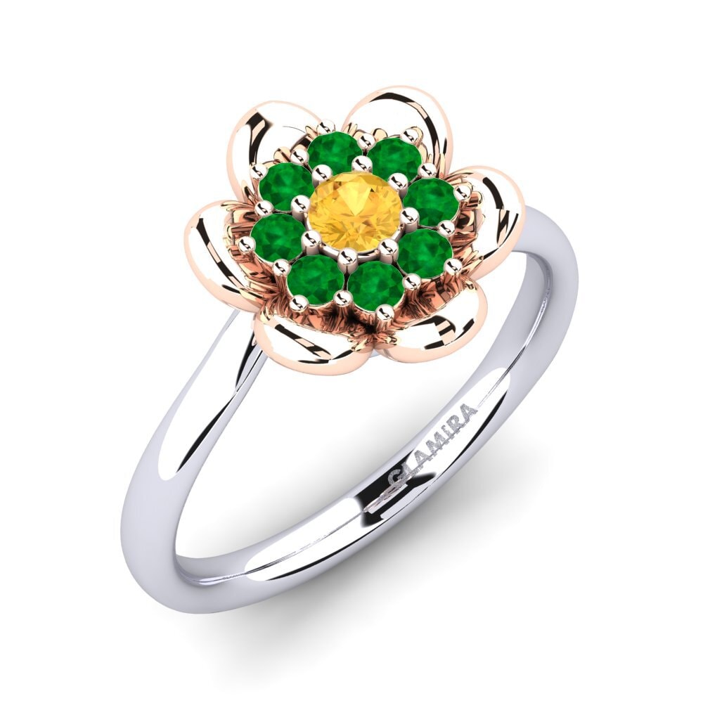 14ct White / Rose Gold Ring Zulmarie