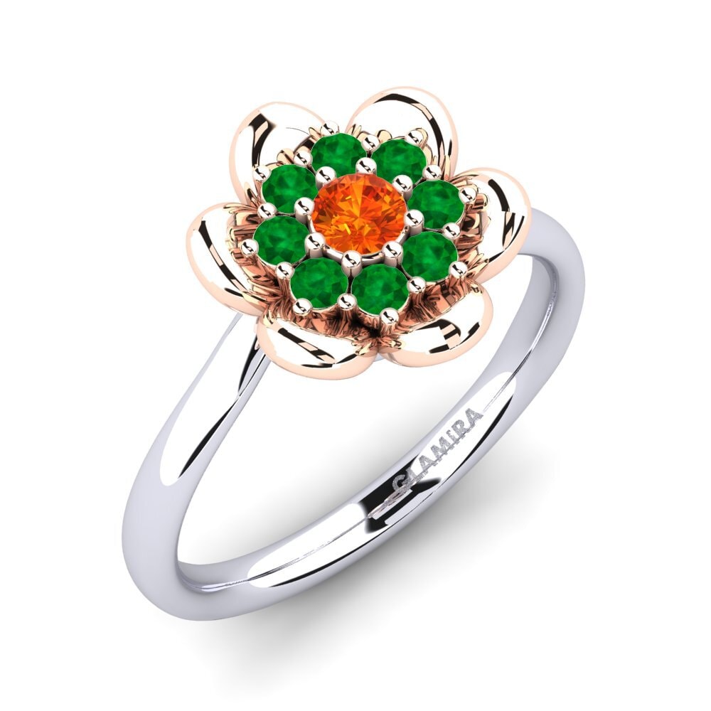 Weiß & Rotgold 375 Ringe Zulmarie