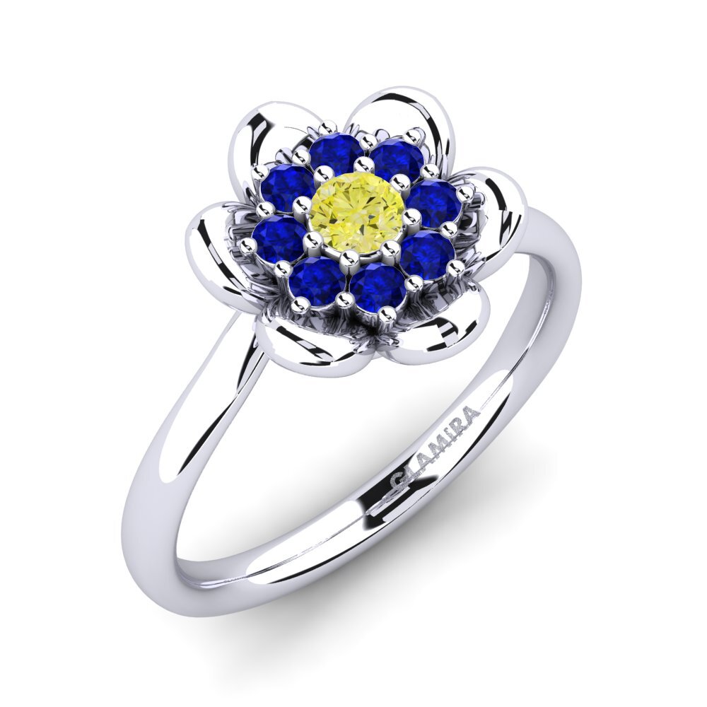 Diamant Jaune Bague Zulmarie