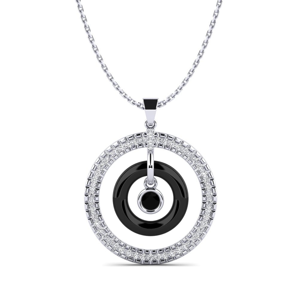 Diamante Negro Colgante de Mujer Zumwalt