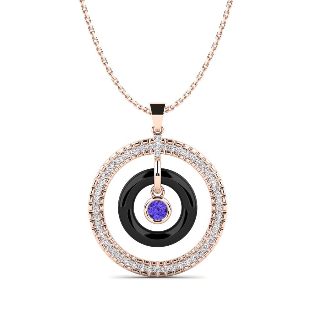 9ct Rose Gold Tanzanite Women's Pendant Zumwalt