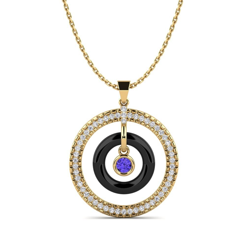 14ct Yellow Gold Tanzanite Women's Pendant Zumwalt