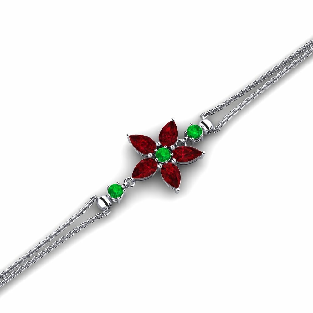 9ct White Gold Women's Bracelet Zuseree