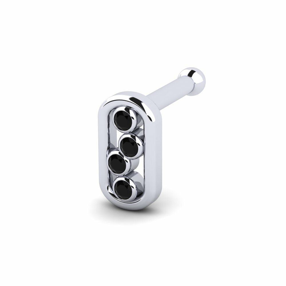Saphir noir Piercing Nez Zwei