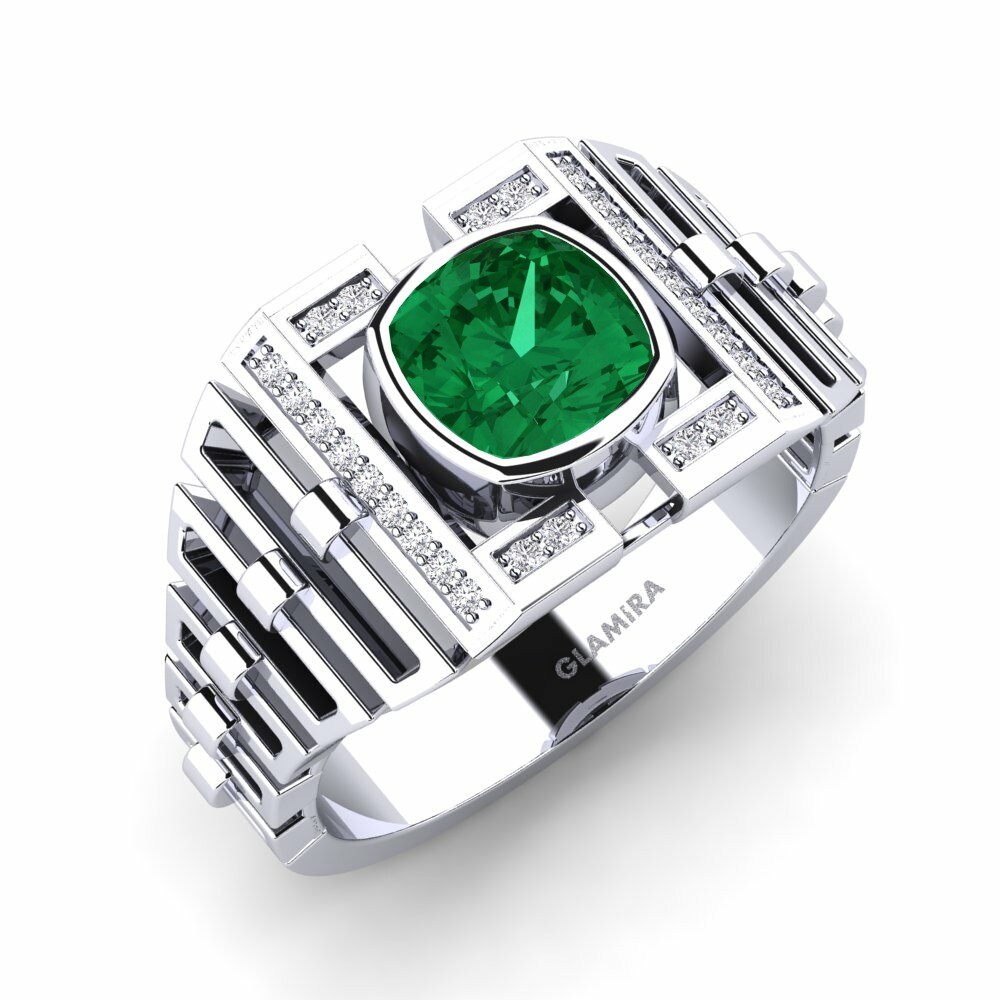 Nhẫn nam Zwick Đá Emerald (Đá nhân tạo)