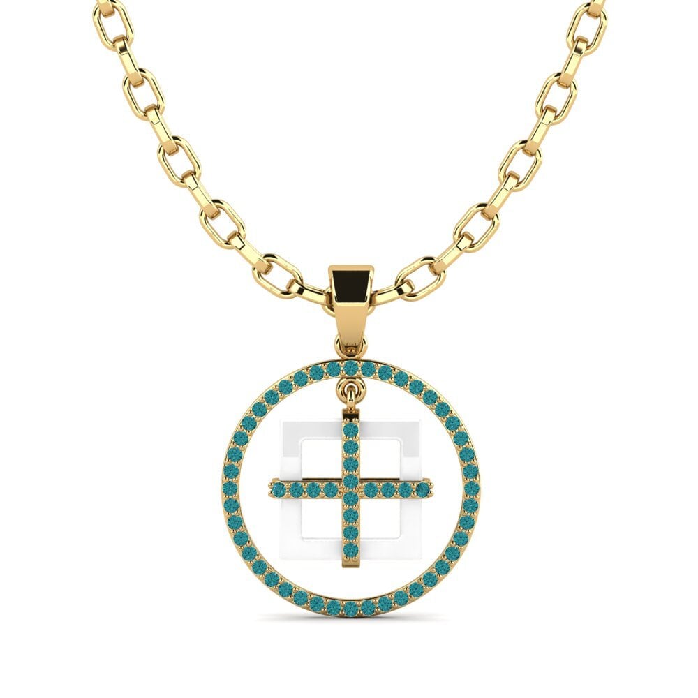 Blue Diamond Men's Pendant Zyrako