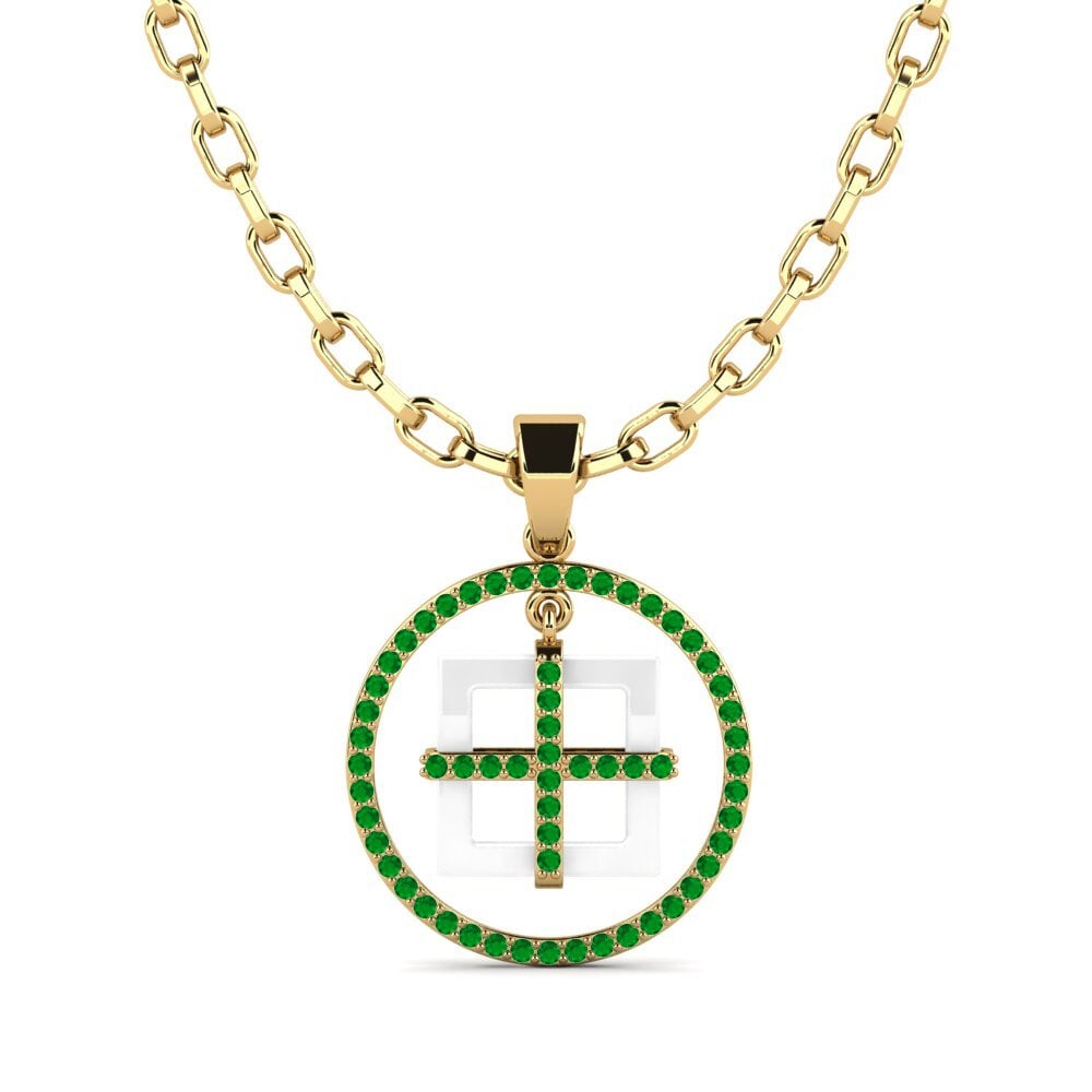 Emerald Men's Pendant Zyrako