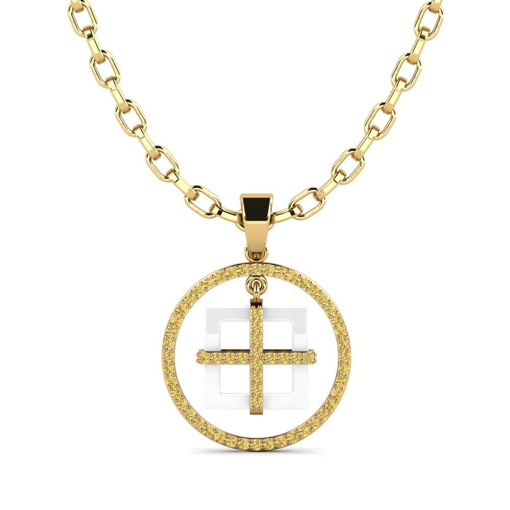 Yellow Diamond Men's Pendant Zyrako
