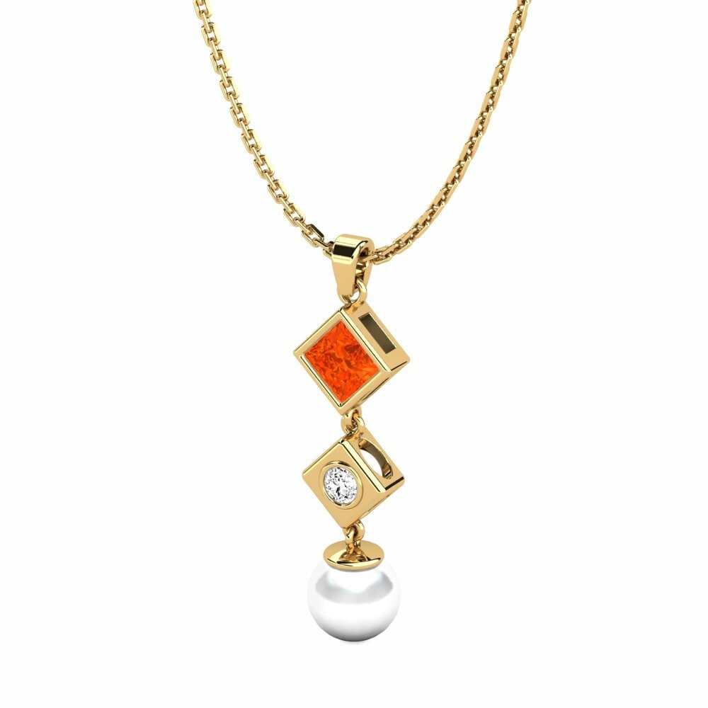 Opale de Feu Pendentif pour femme Hsehsom