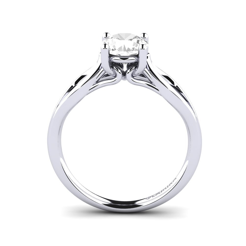 diamante-safira Anel de Noivado Rayanne