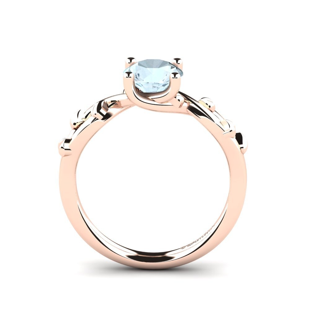 Aquamarine Engagement Ring Alabate 1.0 crt