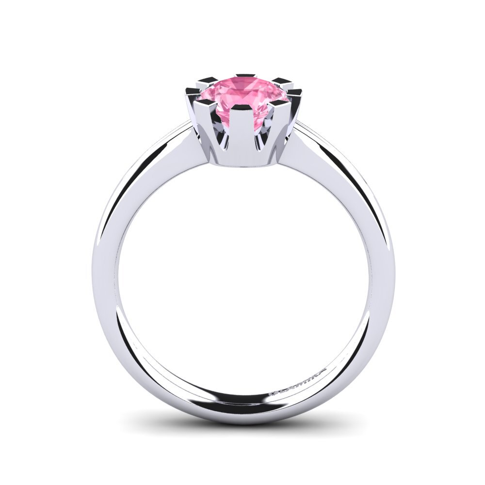 Zafiro Rosado Anillo de compromiso Linderoth 1.0 crt