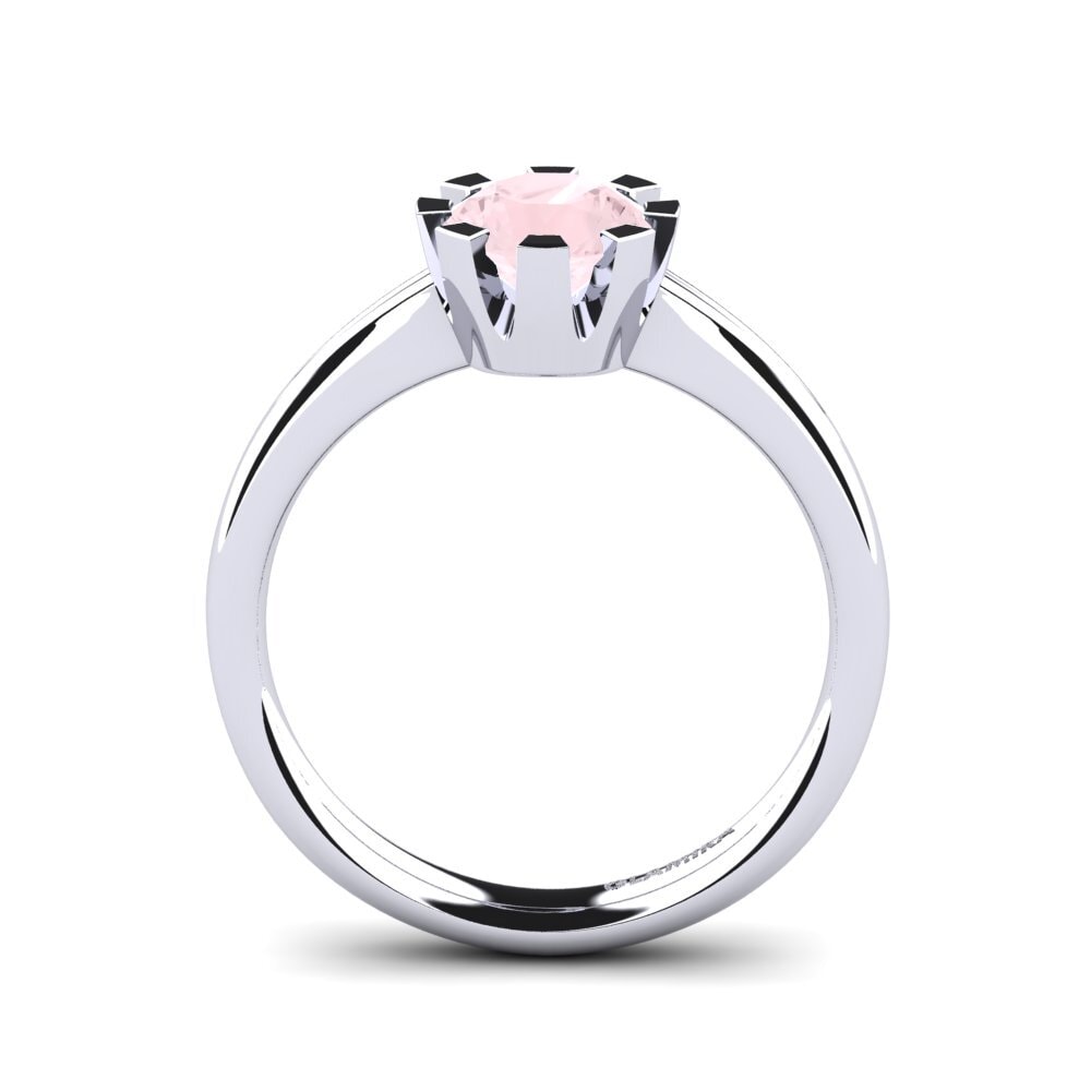 Rose Quartz Engagement Ring Linderoth 1.0 crt