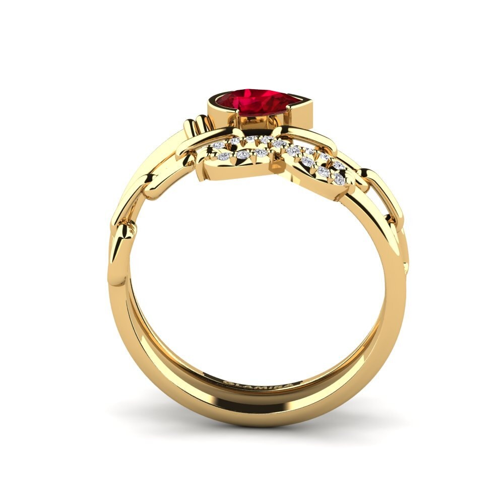 Circonita Roja Anillo Bondoflove