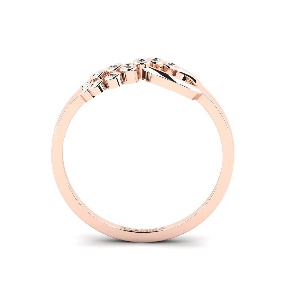 White sapphire Ring Passie