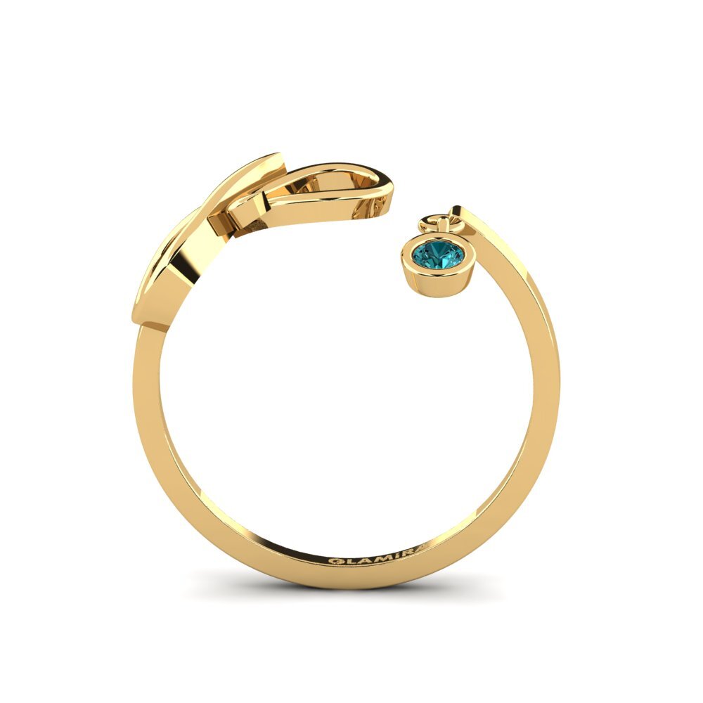Blauer Diamant Ring Strasta