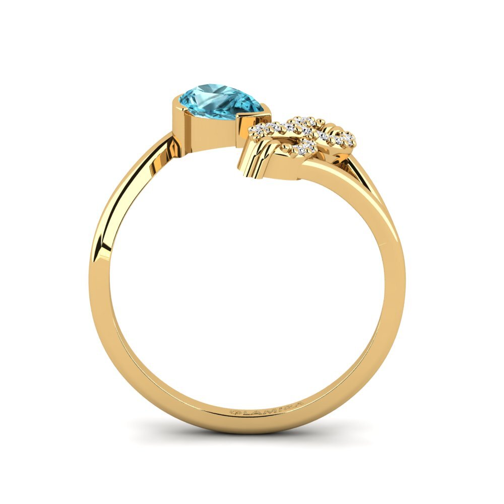 Circón Azul Anillo Tadafuq