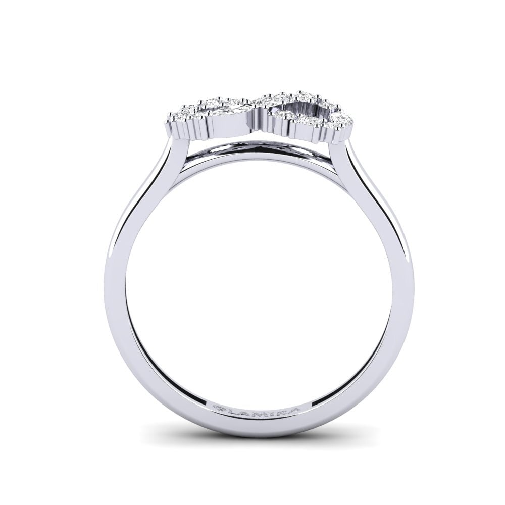 White sapphire Ring Uniquella