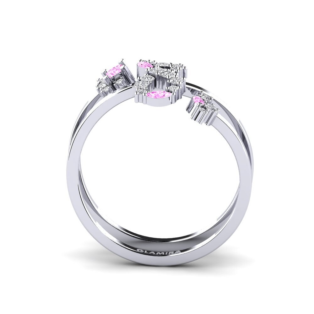 Princesa Zafiro Rosado Anillo Unmatched