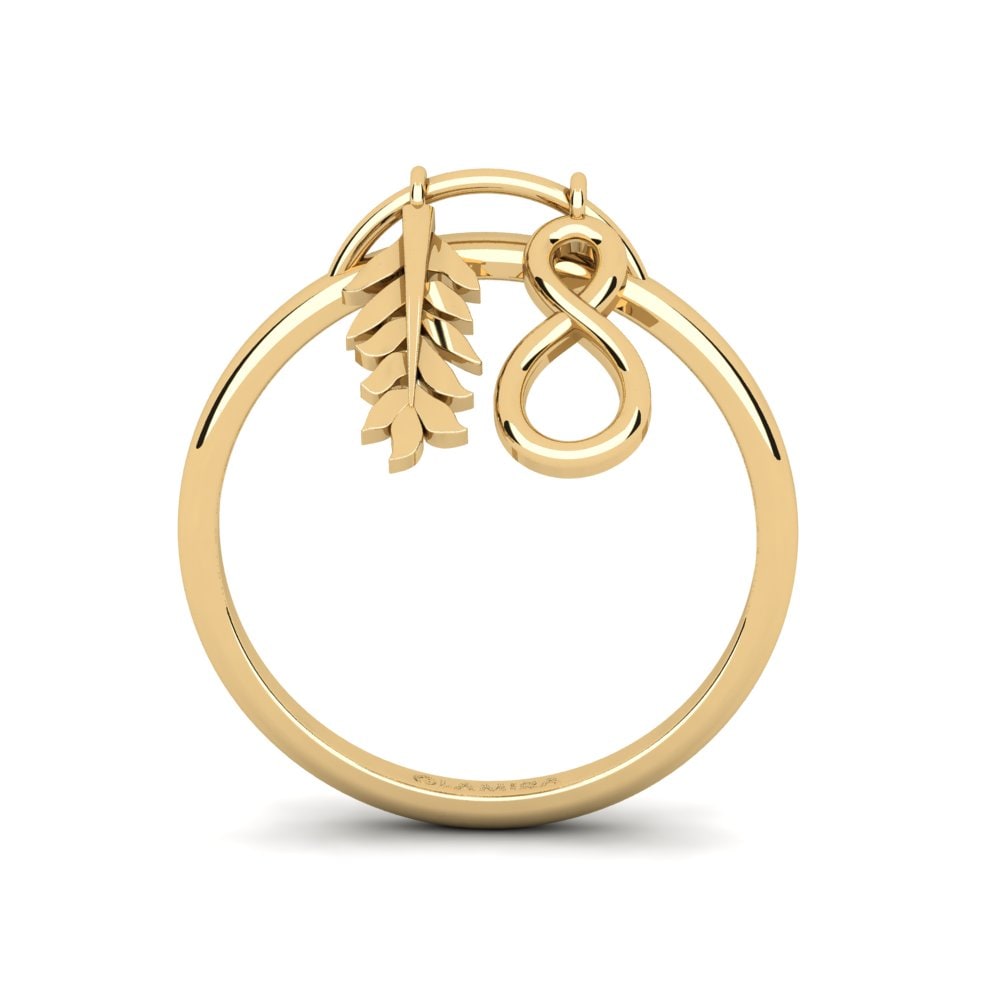 9k Oro Amarillo Anillo Apeiro