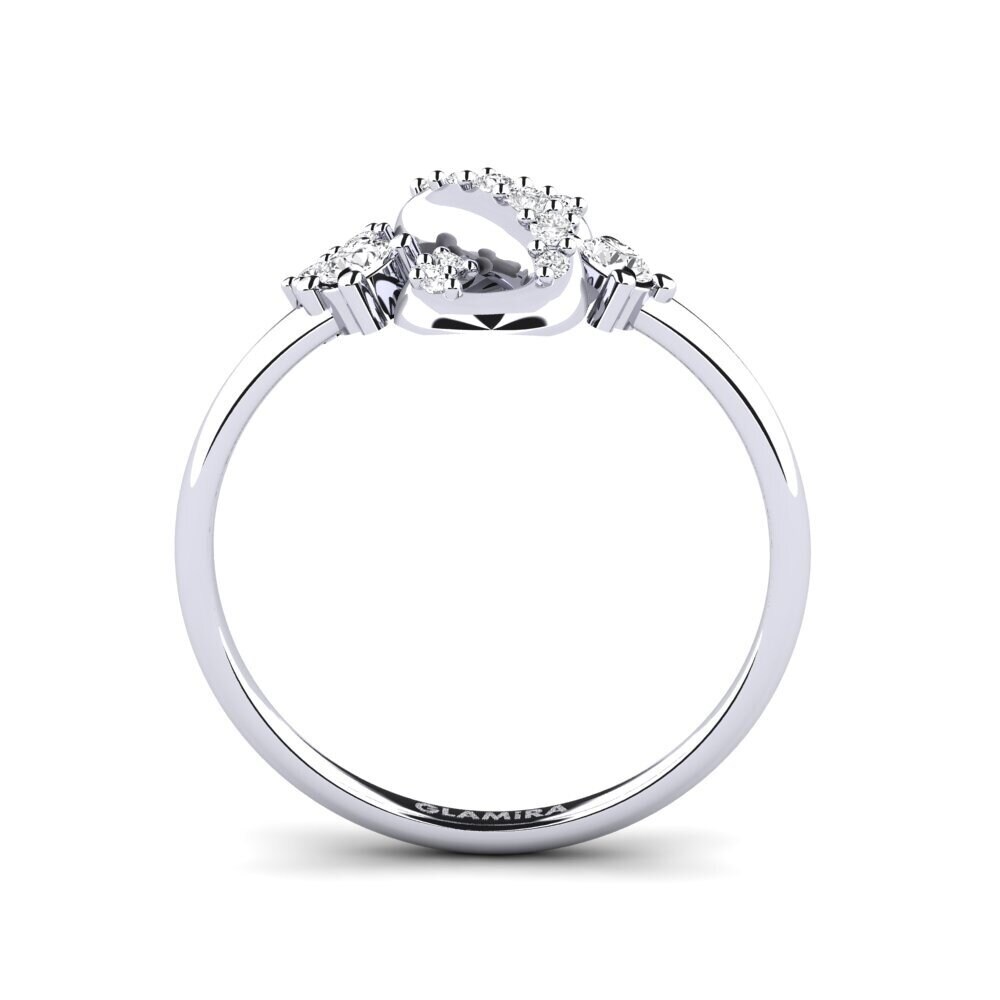 White sapphire Ring Intersection