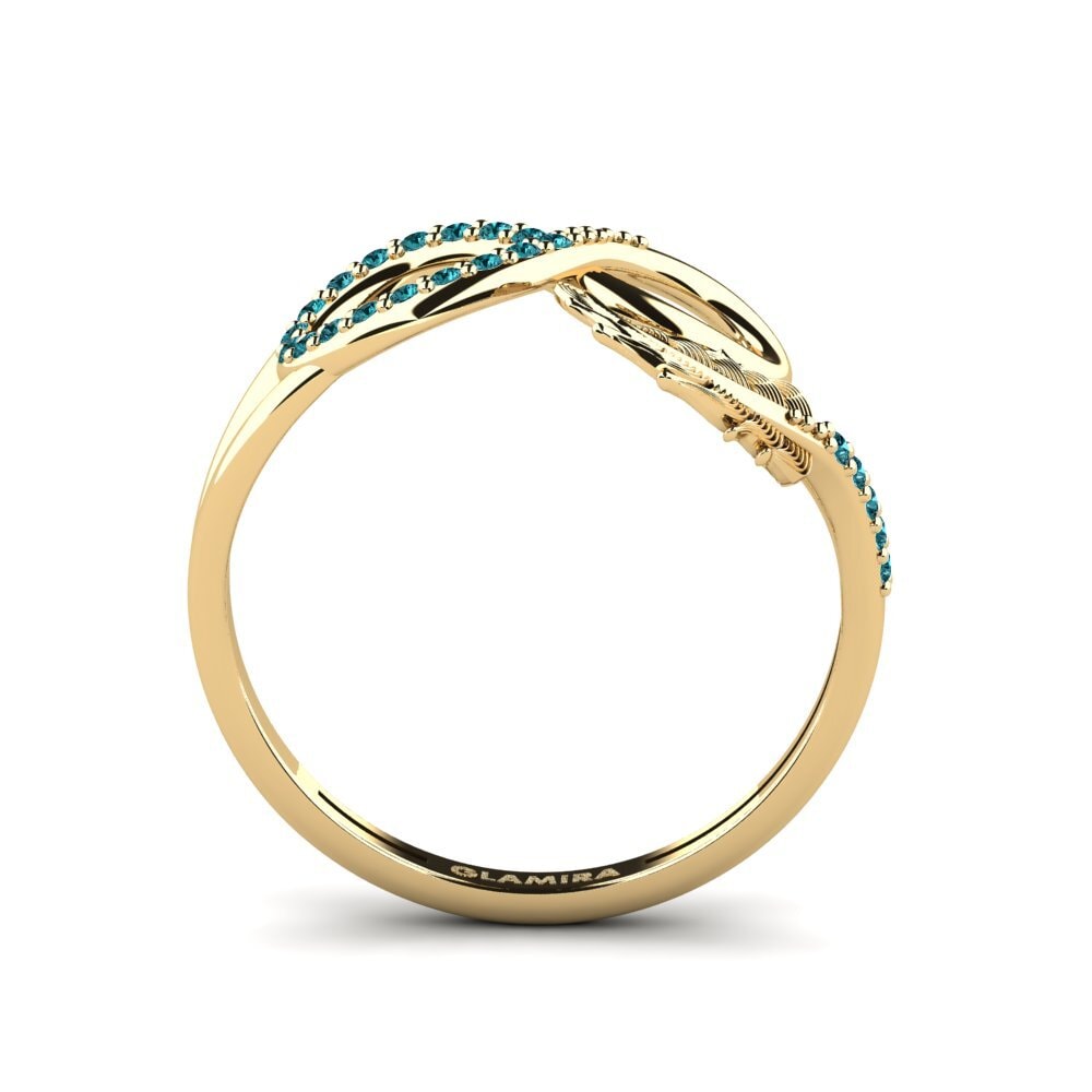 Blauer Diamant Ring Milota