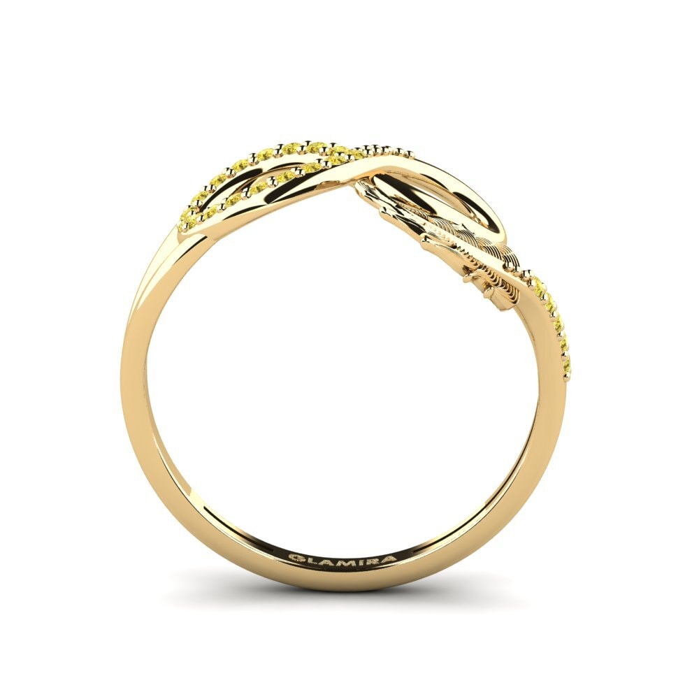 Gelber Saphir Ring Milota