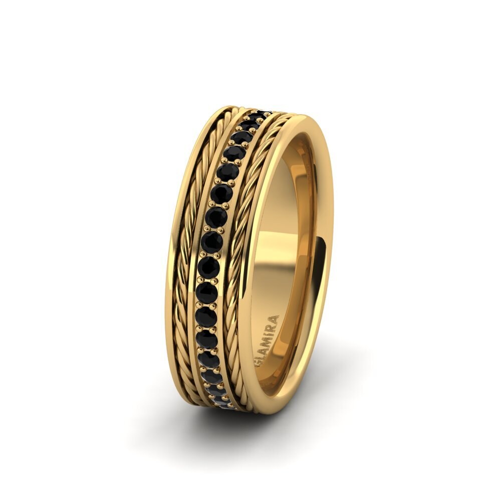 Black Onyx Women's Ring Pretty Meeting 6 mm
