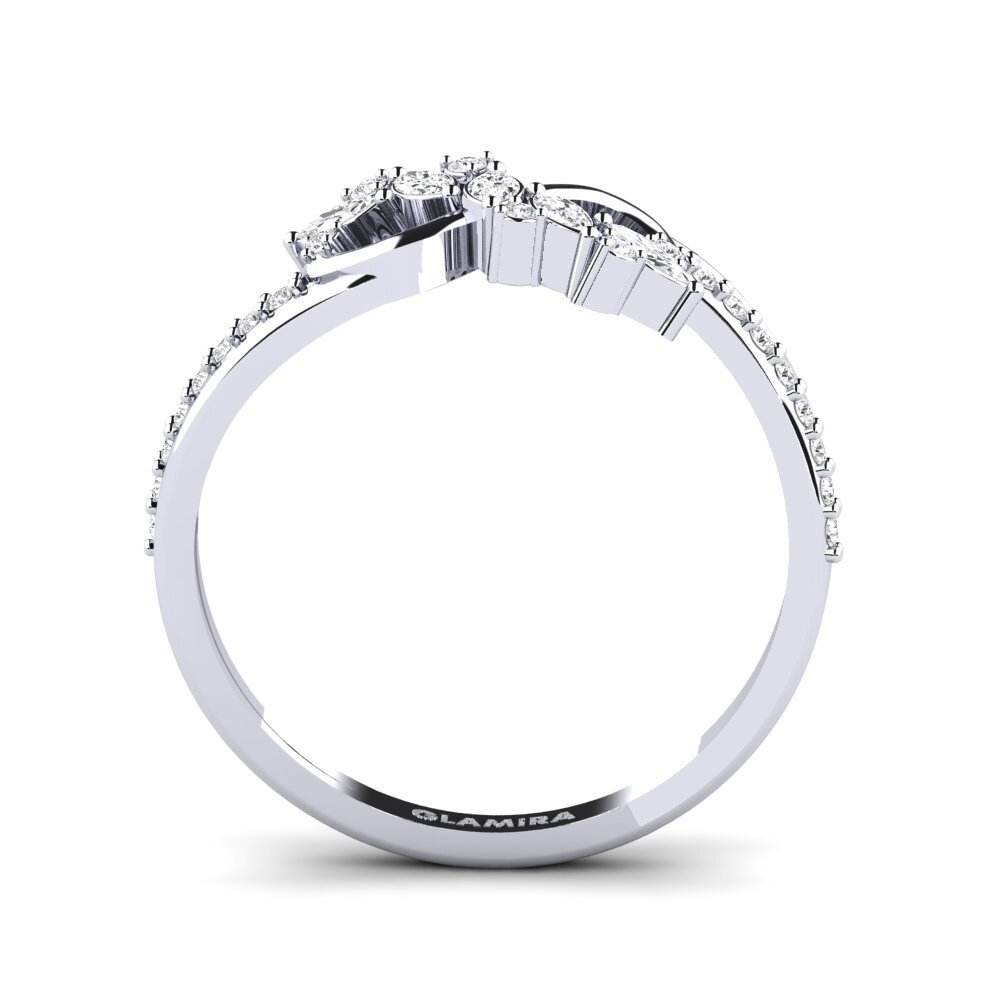 White sapphire Ring Chalybs