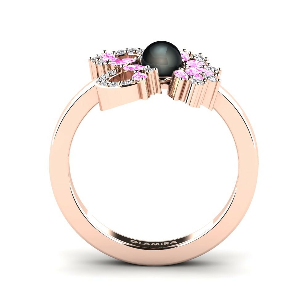 Pink Sapphire Ring Stria