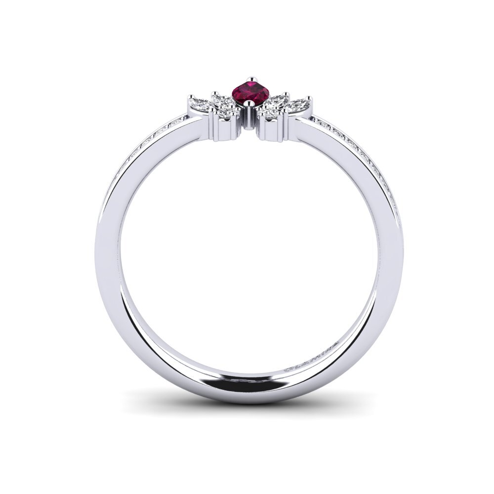 Rhodolite Garnet Engagement Ring Lesoni