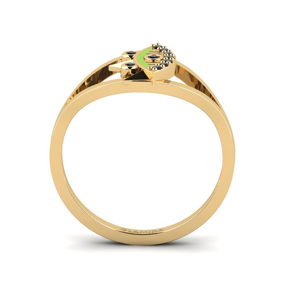 Diamante Negro Anel Abaphezulu