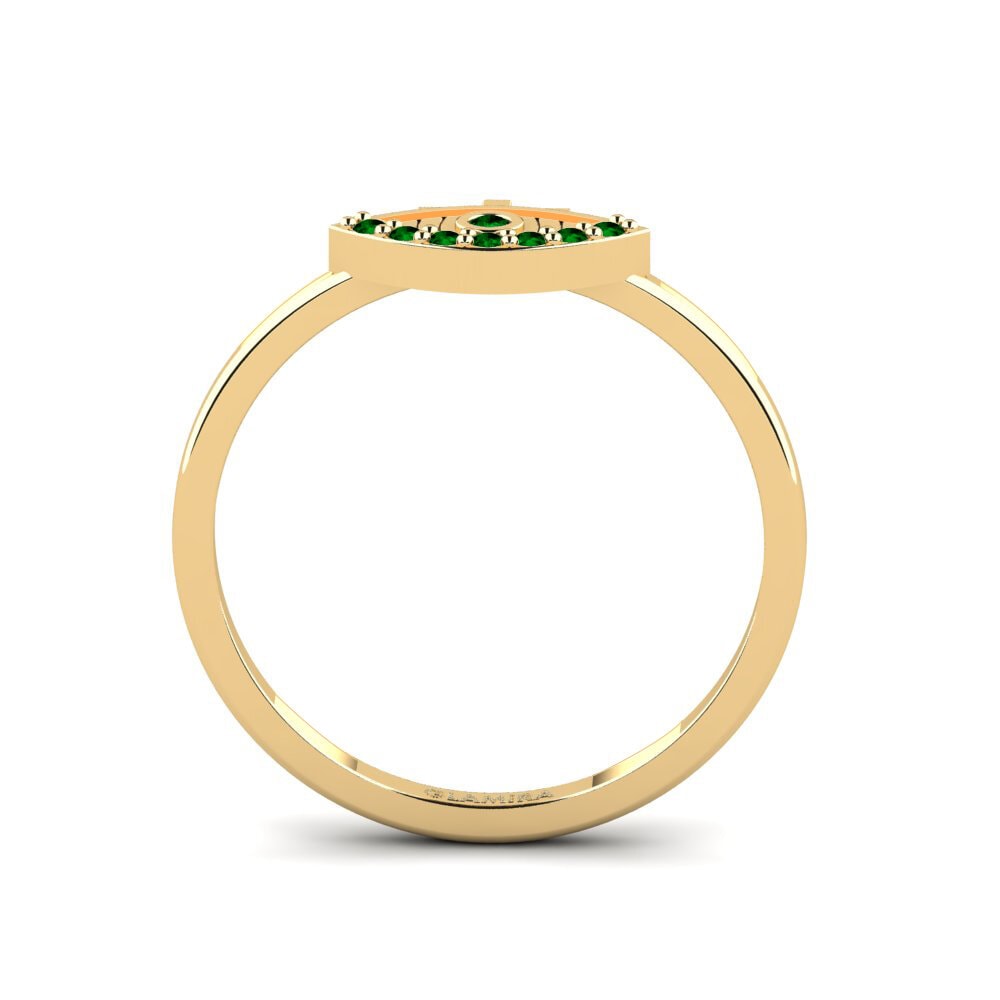 Zircônia Verde Anel Chishango