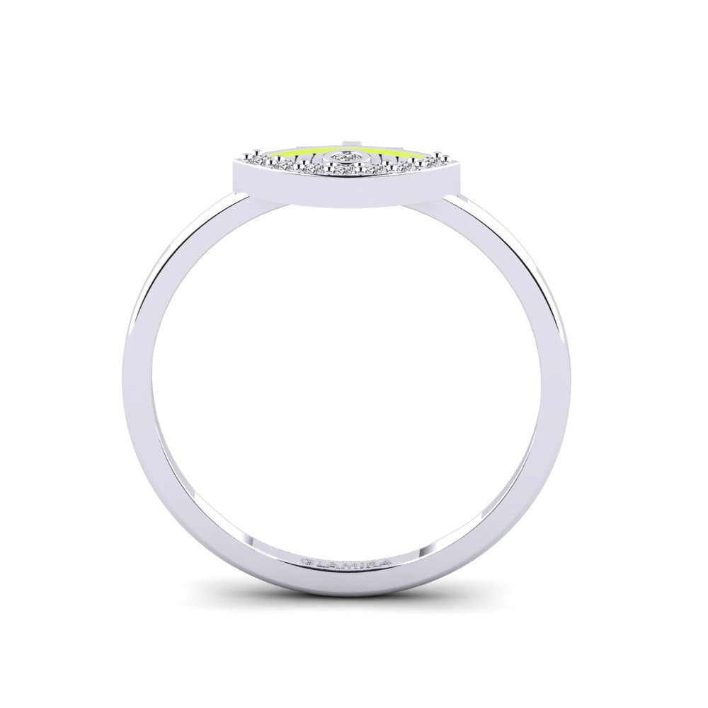 Argent Blanc Bague Chishango