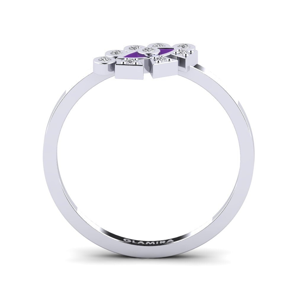 Weiß-Silber Ring Cragum