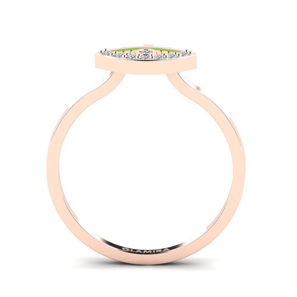 Rotgold 375 Ring Eleganti