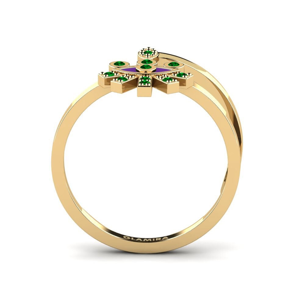 Zircônia Verde Anel Krya