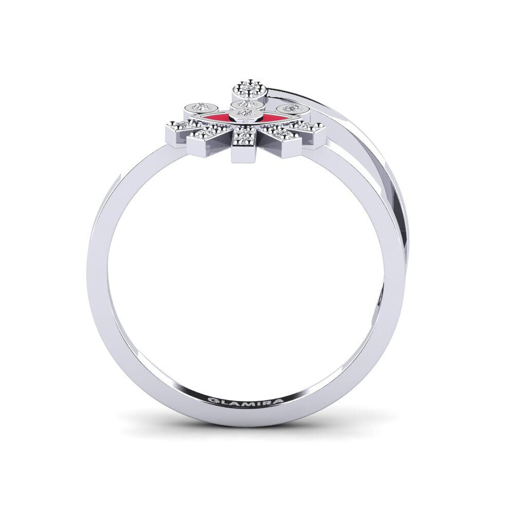 Weißgold 375 Ring Krya