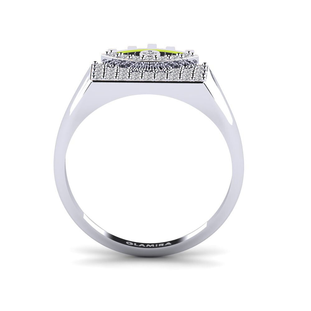 Argent Blanc Bague Kuangaza