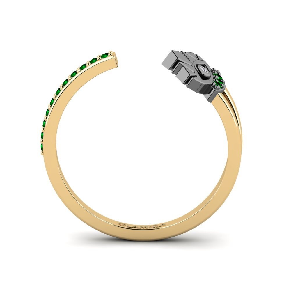 Zircônia Verde Anel Liktenis